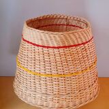 60s rattan lampshade