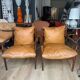 Pair of PJ 56 Grete Jalk armchairs in Rio rosewood, 60s
