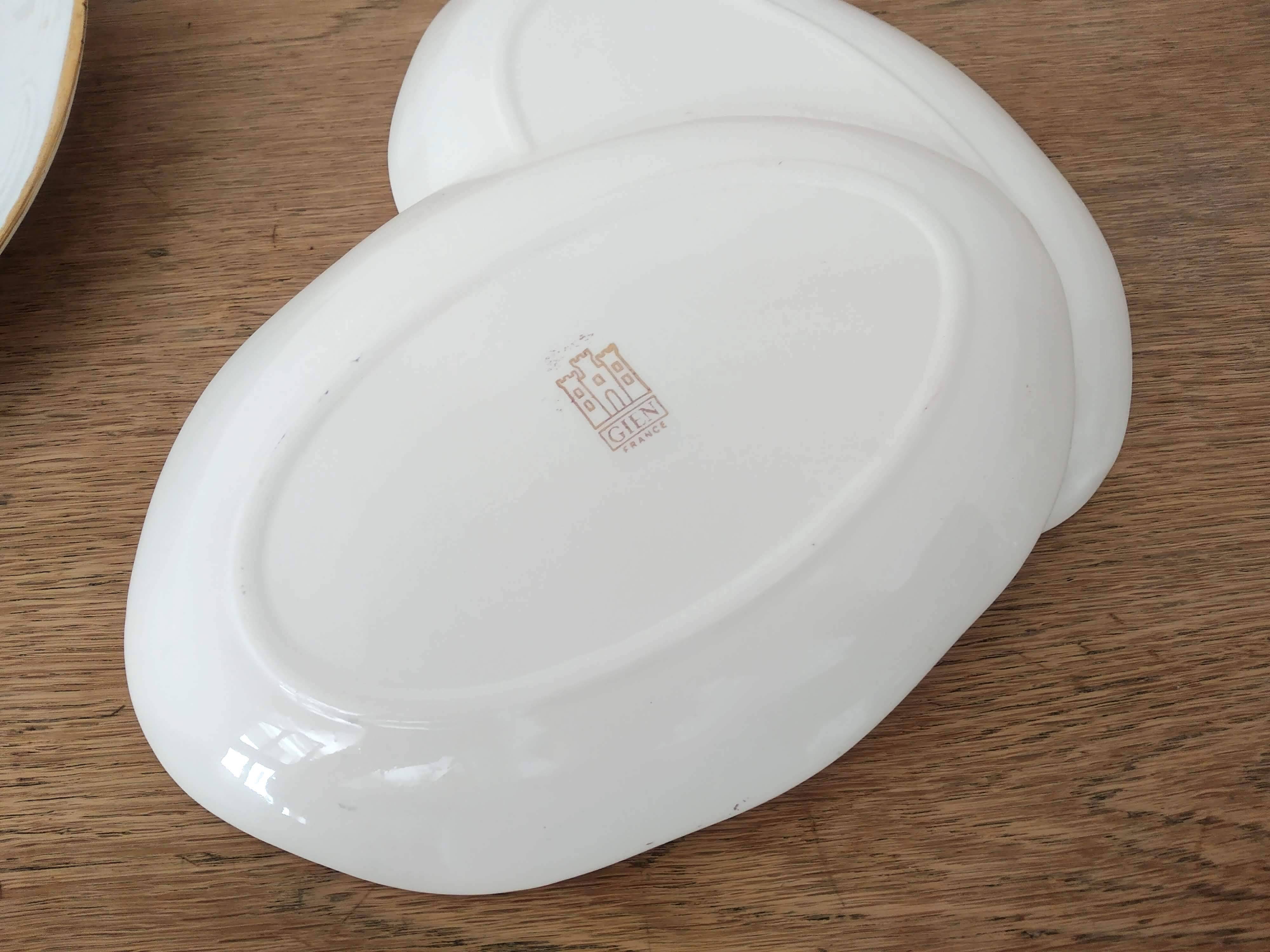 3 Gien Vintage 70 earthenware dishes, floral pattern