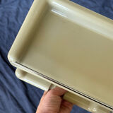 Space Age beige plastic wall shelf