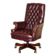 Vintage Chesterfield office chair with high back in Heritage leather.