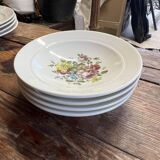 Set of 8 plates: Luneville K&G France "Chaillot de Vercor"