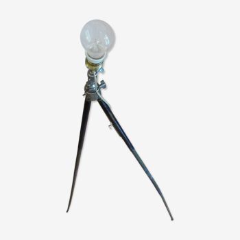 Industrial-style tripod lamp, old, 1930s