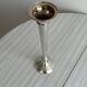Vintage patinated metal soliflore vase