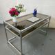 Aluminum and Glass Desk