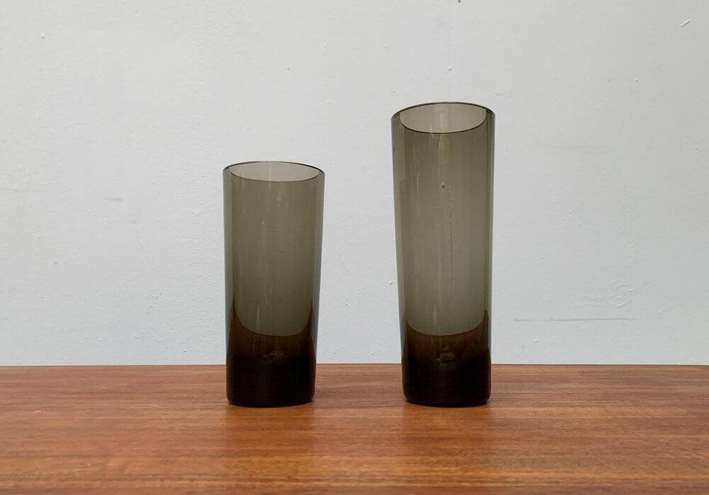 Vintage German Glass Vases Fortuna Line by Rosenthal, Set of 2