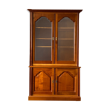 Louis XVI-style cherry glass library