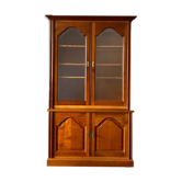 Louis XVI-style cherry glass library