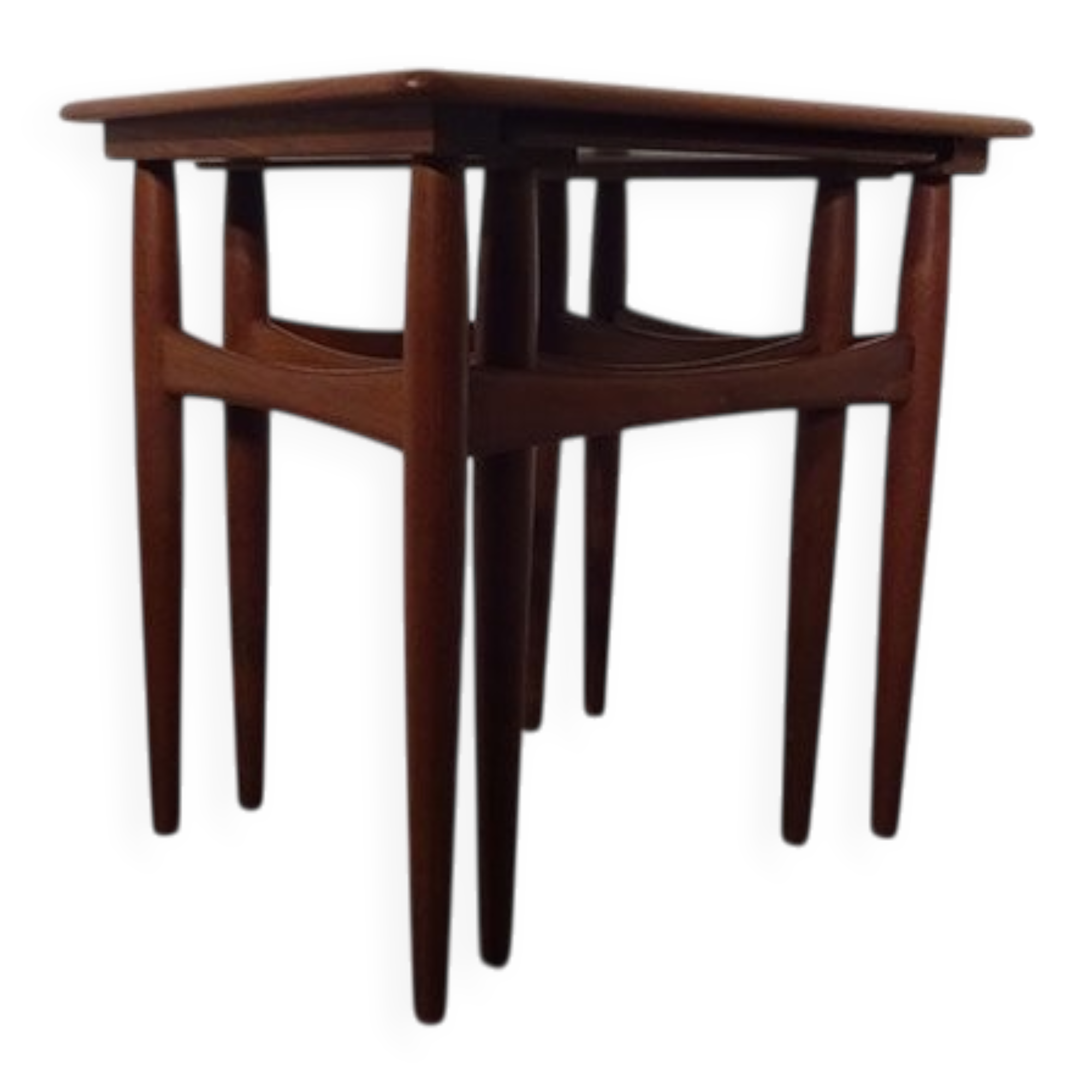 Danish Teak Nesting Tables, 1960s, Set of 2