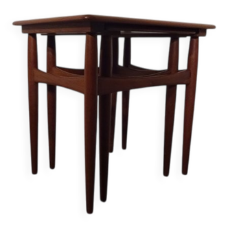 Danish Teak Nesting Tables, 1960s, Set of 2