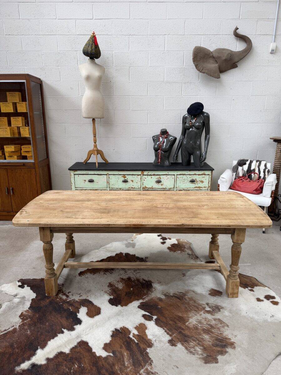 1960s oak farmhouse table