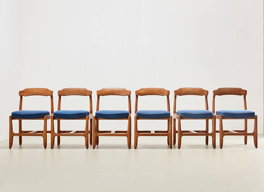 Guillerme & Chambron Set of 6 'Veronique' Dining Chairs for Votre Maison