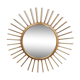 Golden metal sun mirror, 1950s 4àcm