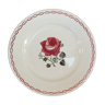 Plat rond Badonviller rose rouge nº2