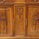 Art Deco walnut sideboard with marble top