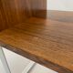 Table d'appoint vintage en palissandre verre chromé 1960 design