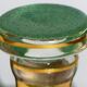 Carafe à liqueur verte et ses 6 verres