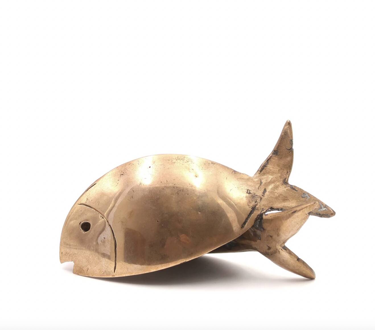 Sculpture poisson en bronze, années 70