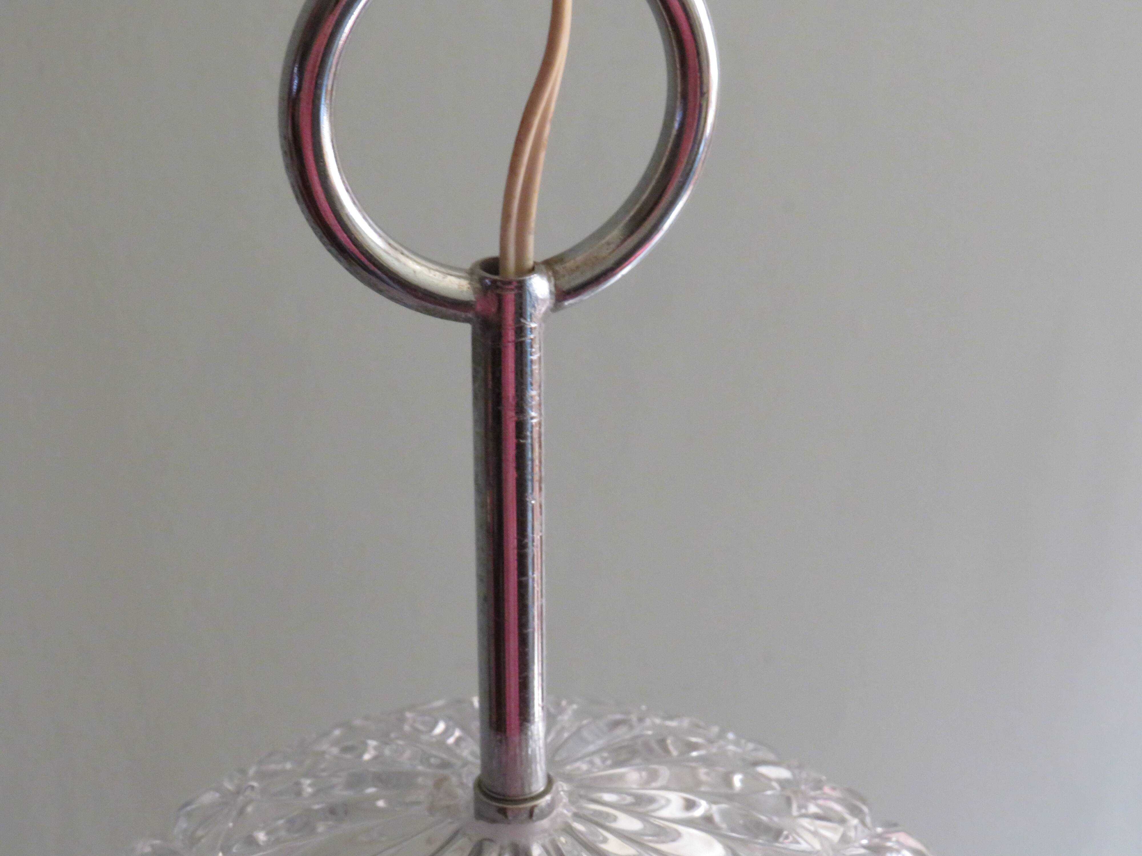 Spherical suspension in cut glass, Belgium 1960-1970