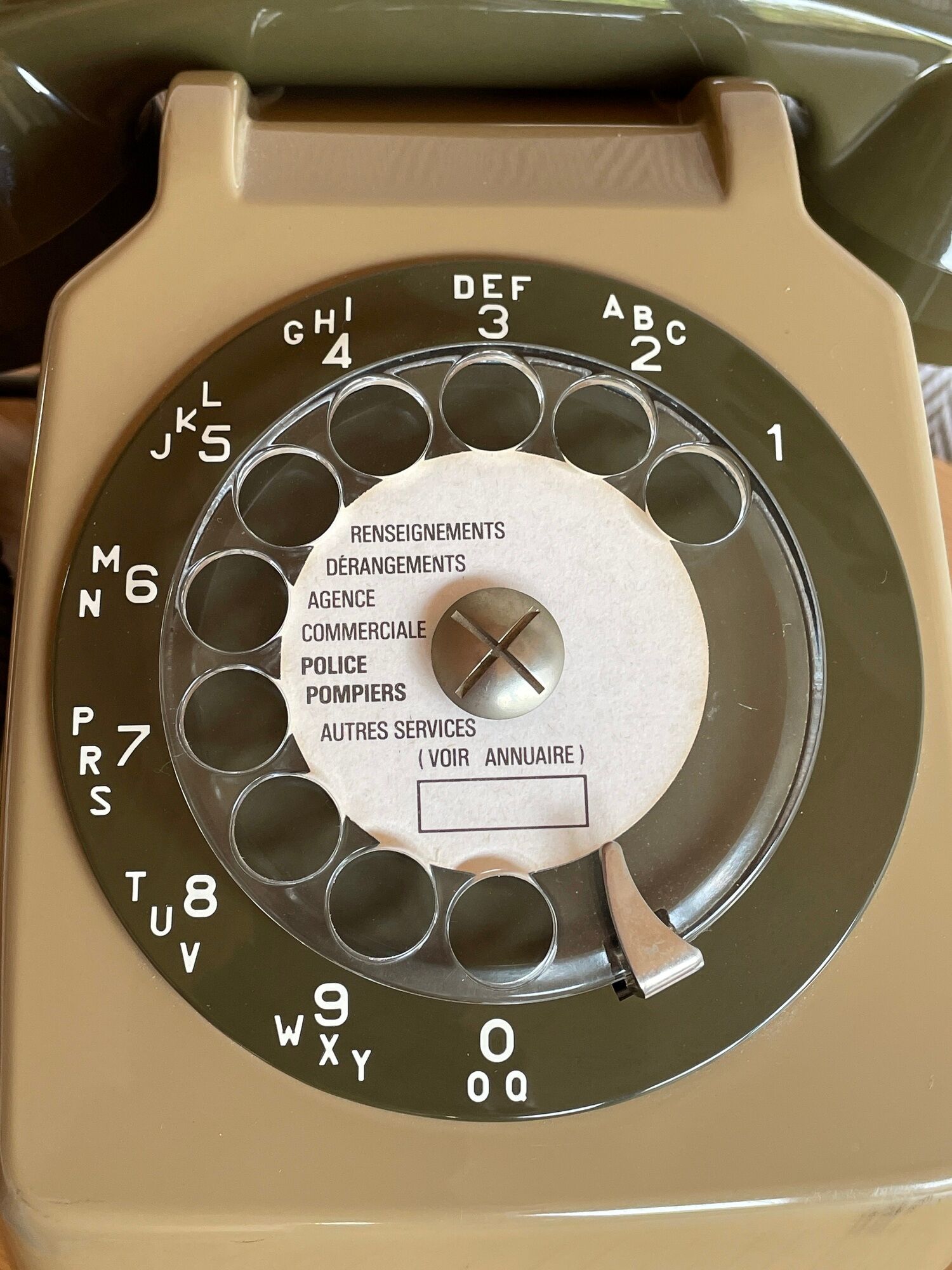 Socotel S63 vintage PTT dial phone, 1979