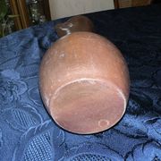 Glazed terracotta pitcher stamped jean dubost