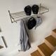 Metal wall coat holder with tablet
