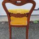 Chaises acajou et velours début XXéme