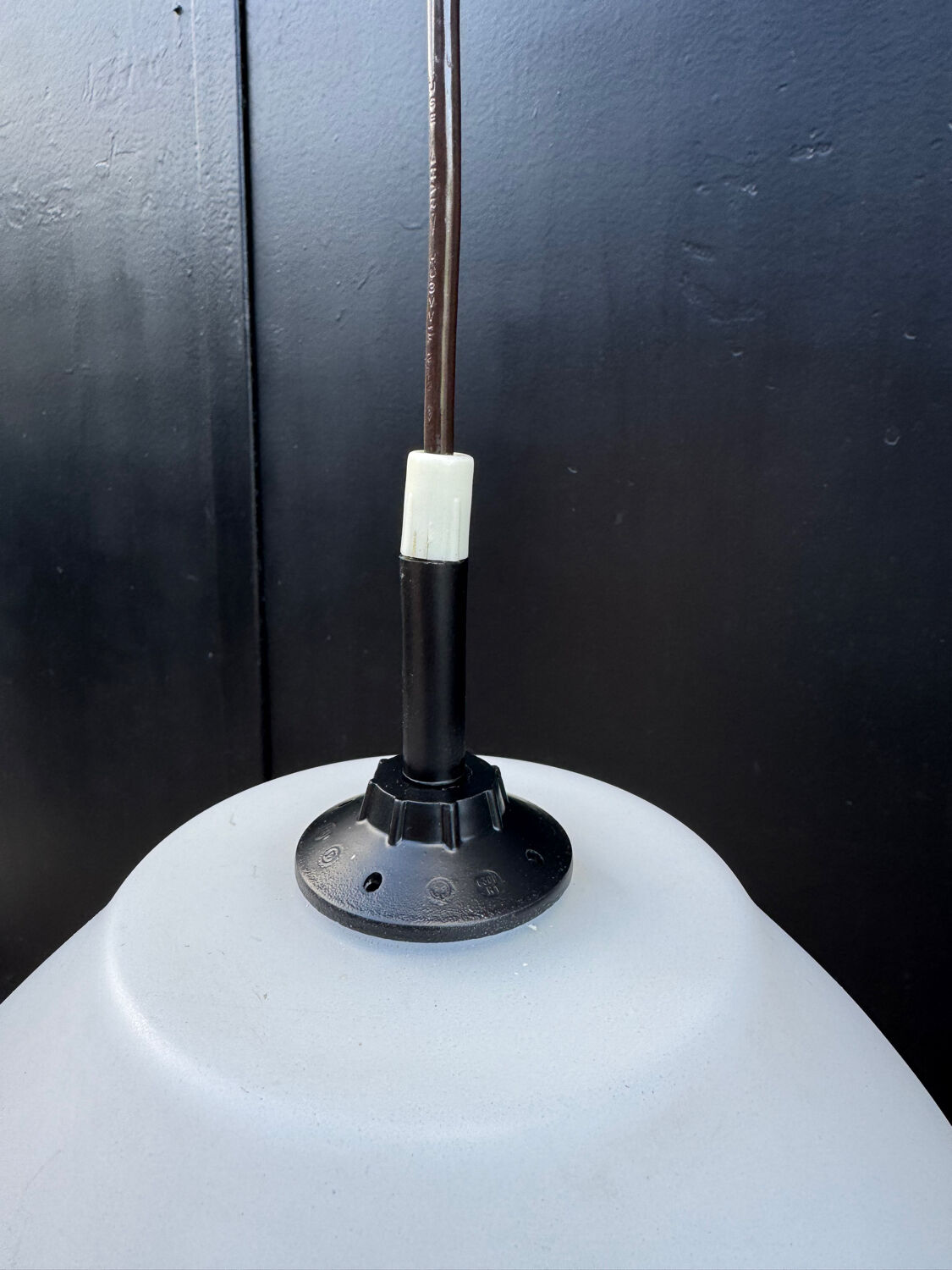 70s bubble glass pendant light