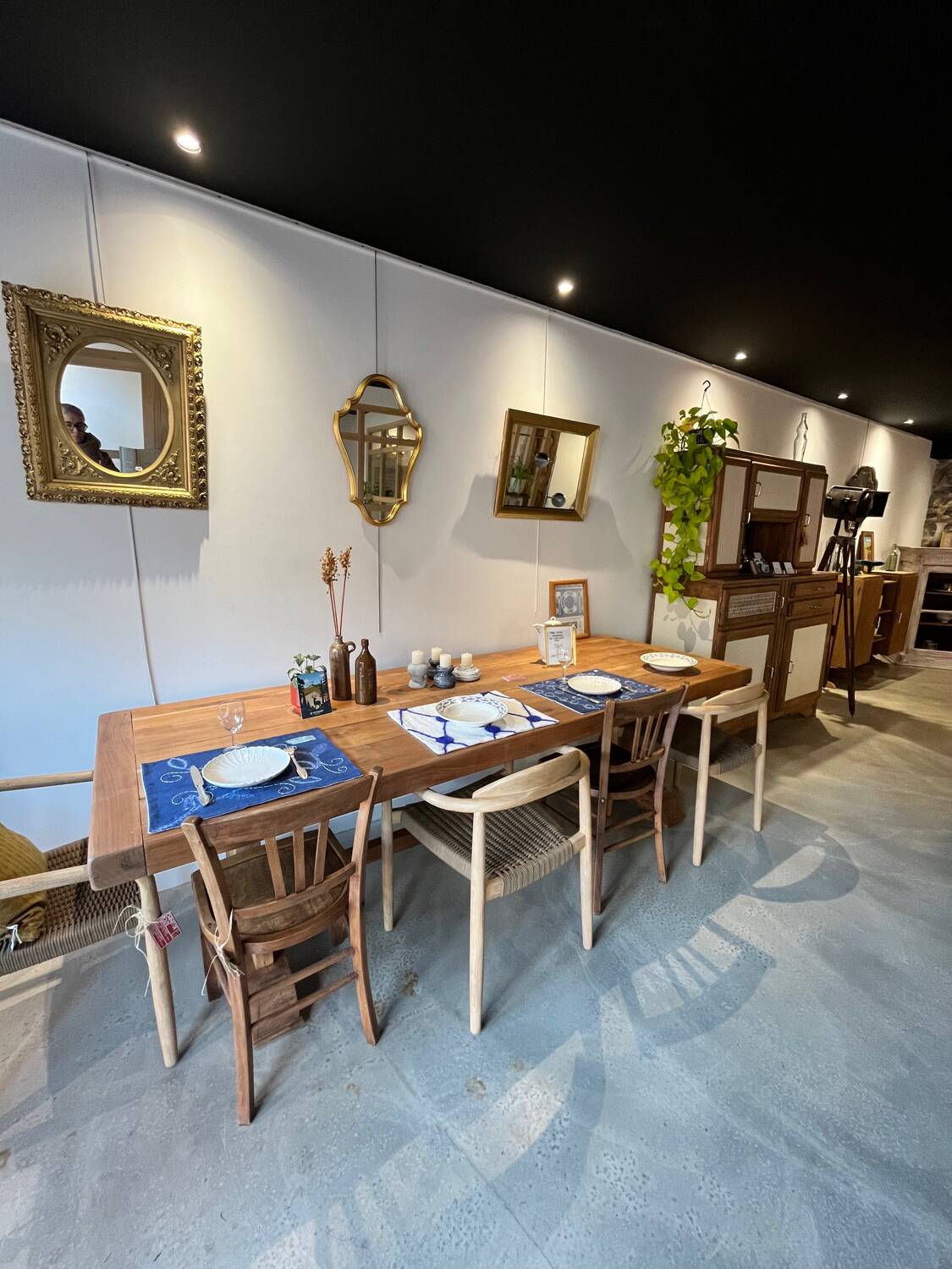 Monastery style farmhouse table