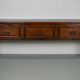 Antique french rustic farmhouse fruitwood & oak side table