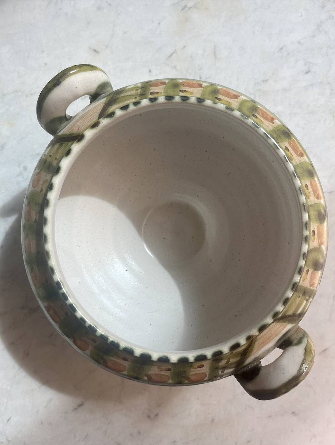 Vintage Kéraluc ceramic tureen, signed Helguen