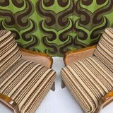 Art Deco armchair pair 1950