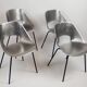 Suite de quatre chaises par Pierre Guariche pour Steiner