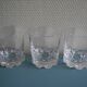 3 verres whisky cristal Vannes service vintage french crystal glasses