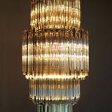 Vintage Italian chandelier in Murano glass (70s)
