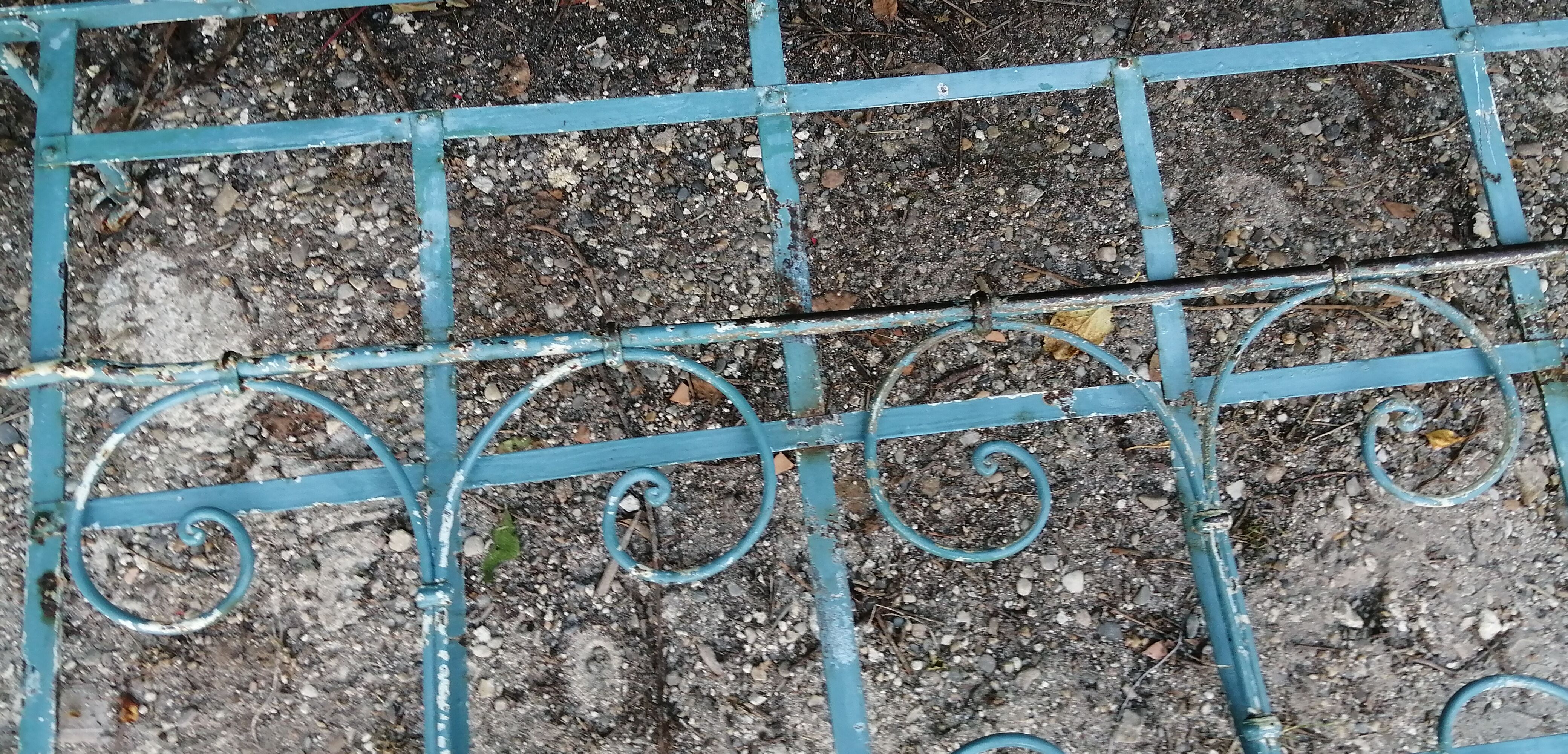 Wrought iron bench