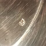 Servant 3 cups in silver metal poinçoin