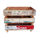 Set of 3 stackable vegetable trays