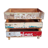 Set of 3 stackable vegetable trays
