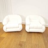 Paire de fauteuils Space Age d'Adriano Piazzesi, 1970