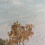 Oil on landscape canvas