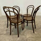 5 Thonet bistro chairs in curved wood