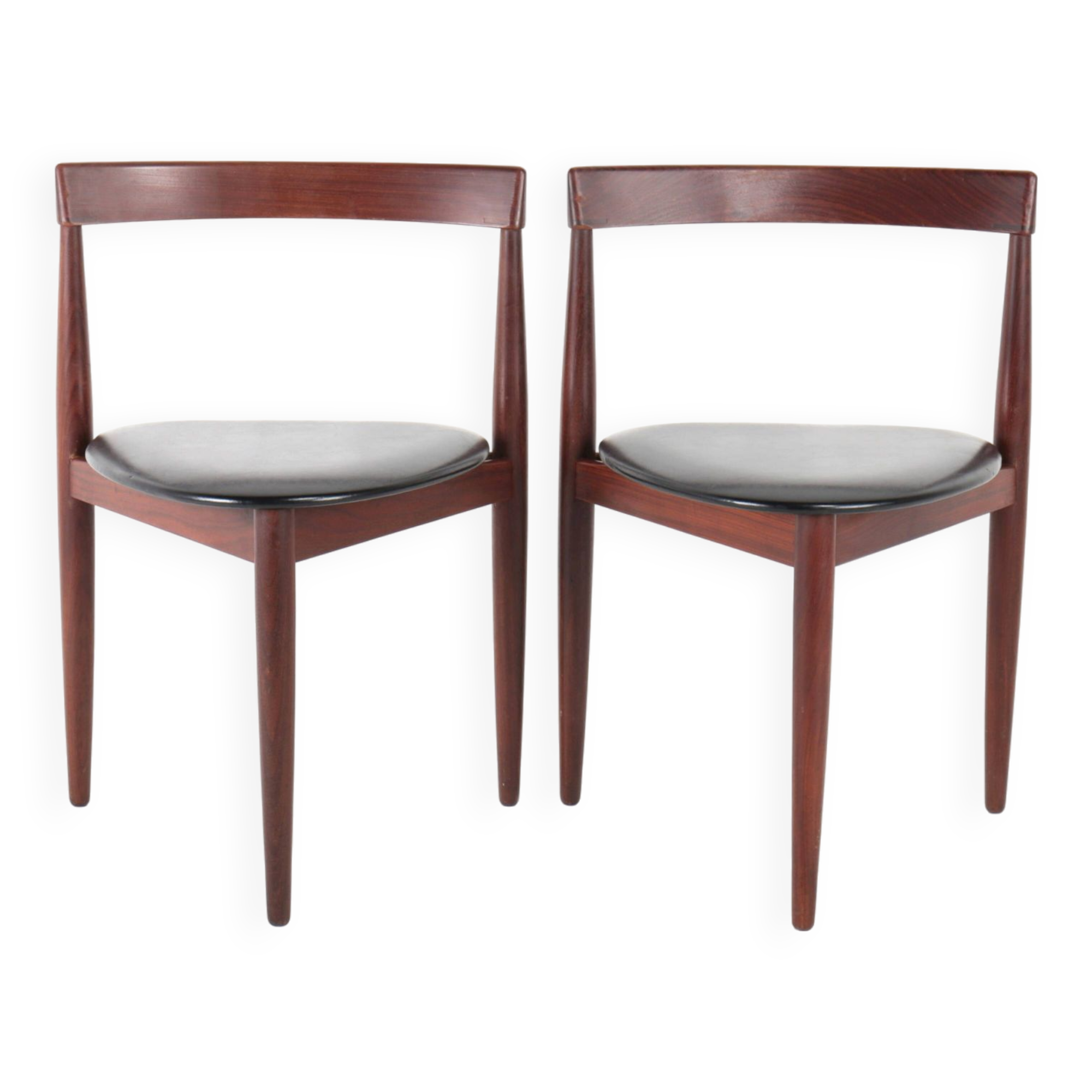 Pair of "Roundette" chairs by Hans Olsen for Frem Rolje, Denmark
