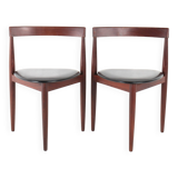 Pair of "Roundette" chairs by Hans Olsen for Frem Rolje, Denmark