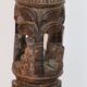 Large African art tower lamp base unique piece