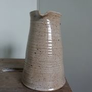Fontgombault vase pitcher in turned sandstone