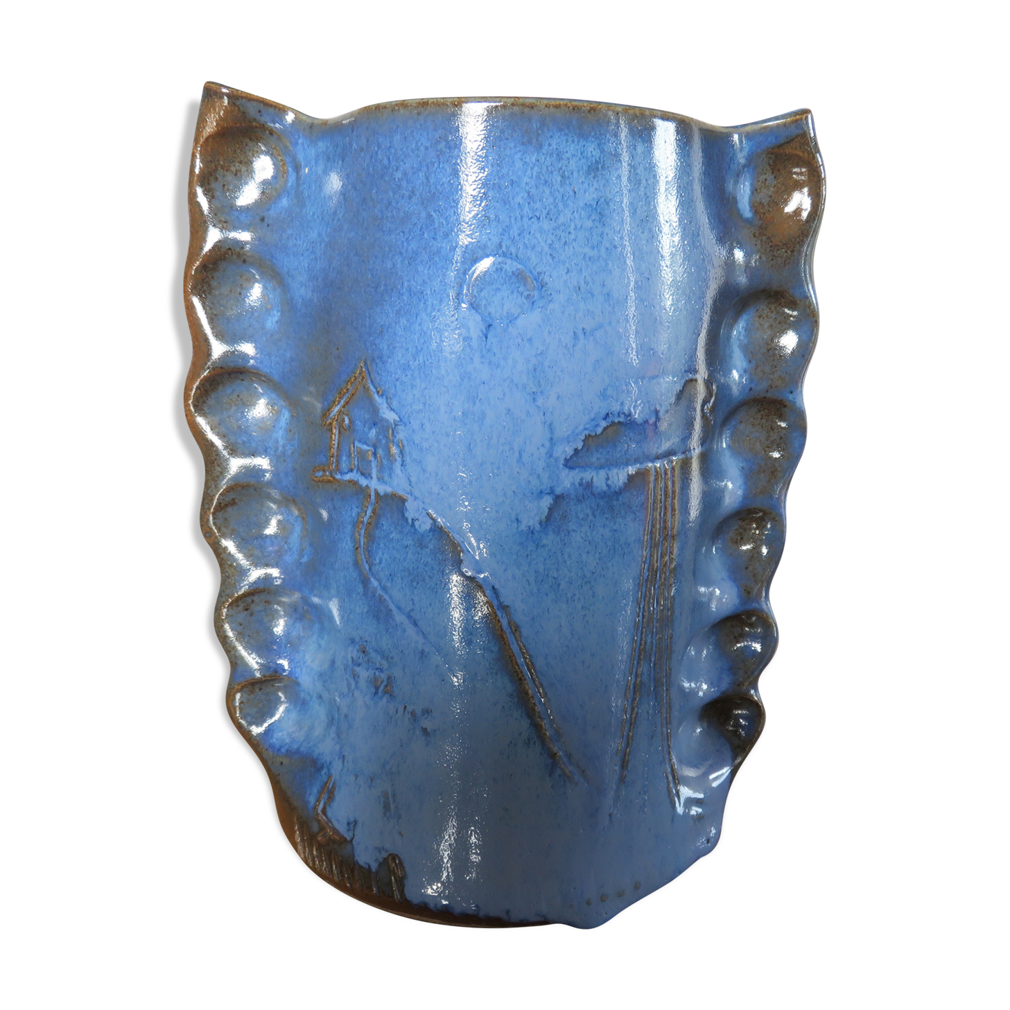 Signed ceramic vase 50/60