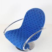 Fritz Hansen / Verner Panton “1-2-3” swivel chair / armchair / Space Age / Mid Century Danish Modern Design / 70s