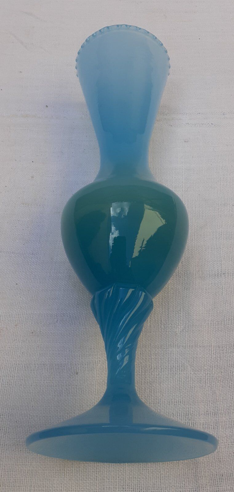 Blue opaline vase