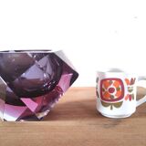 Large Sommerso diamond empty pocket Seguso 60s, 3.5 kilos